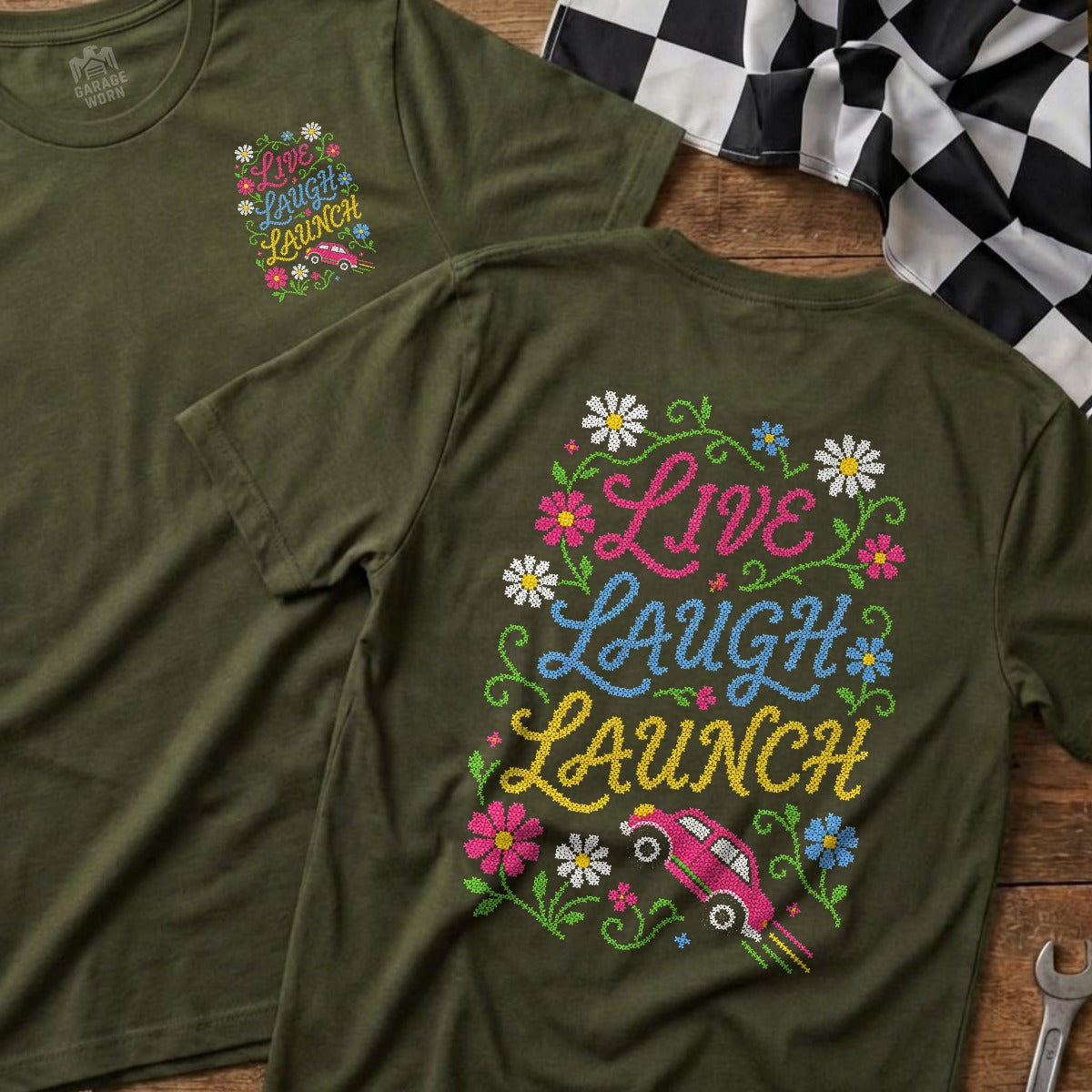 Military Green | Front & Back