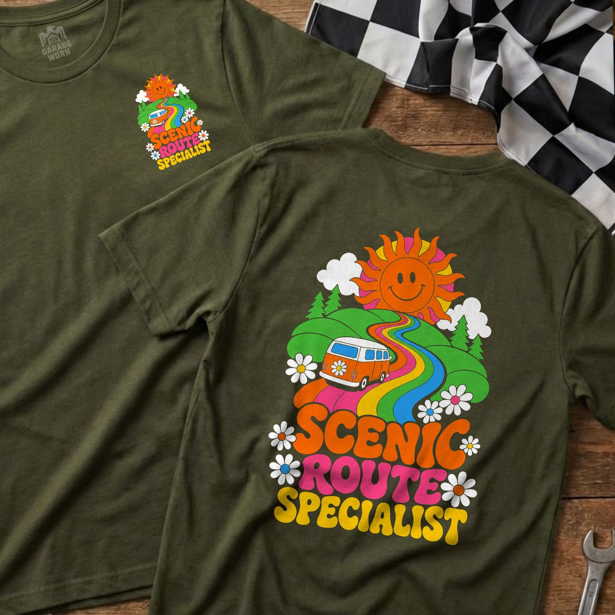 Military Green | Front & Back