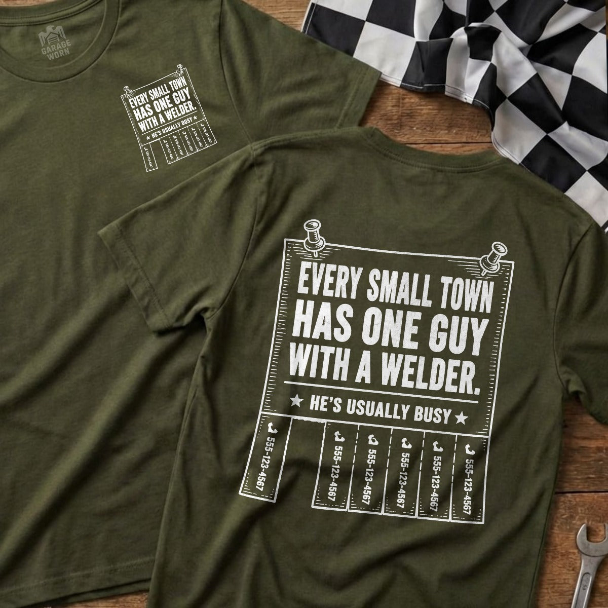 Military Green | Front & Back