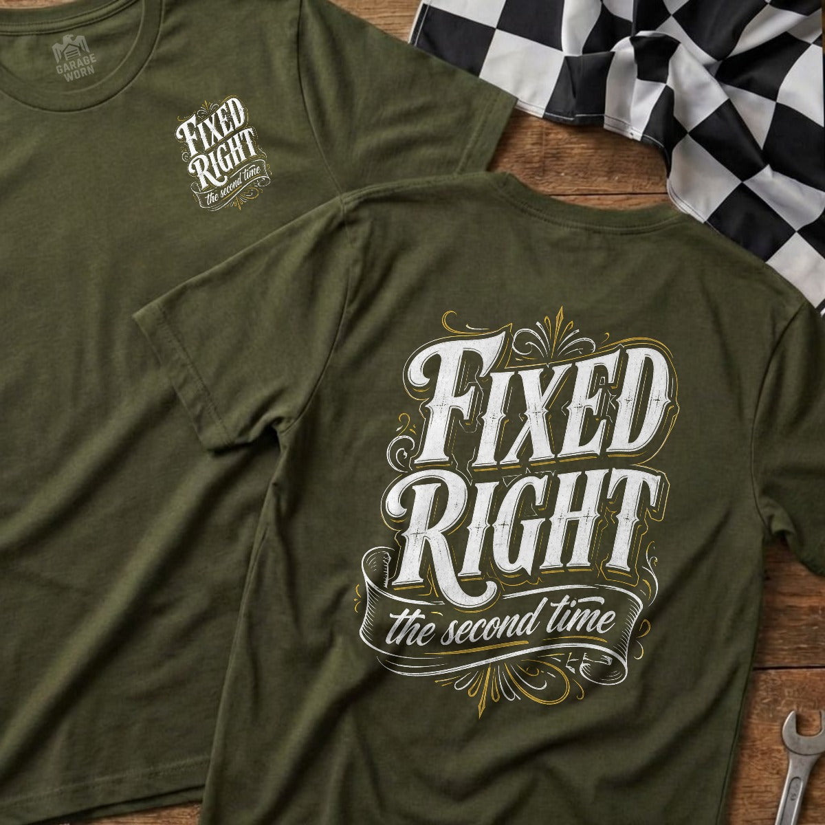 Military Green | Front & Back