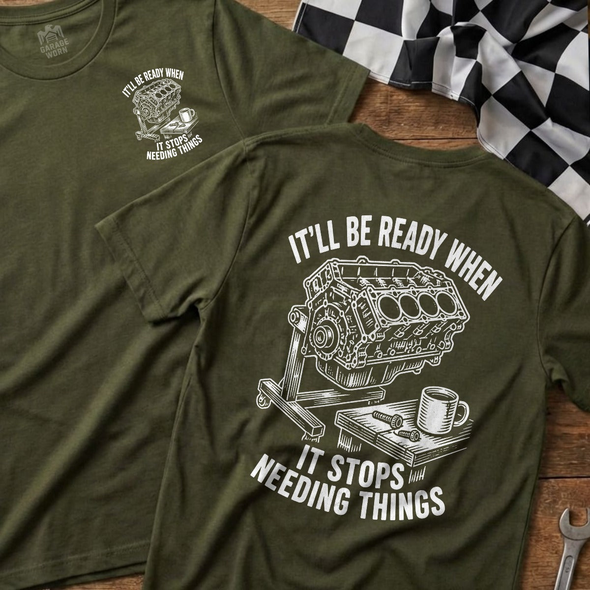 Military Green | Front & Back