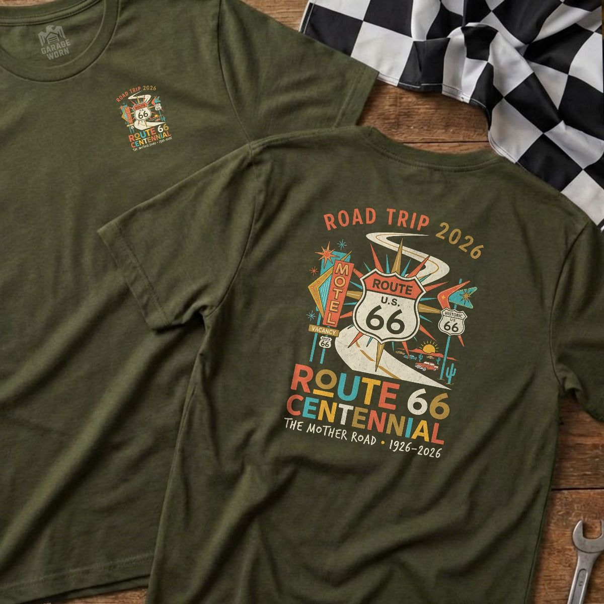 Military Green | Left Chest + Back