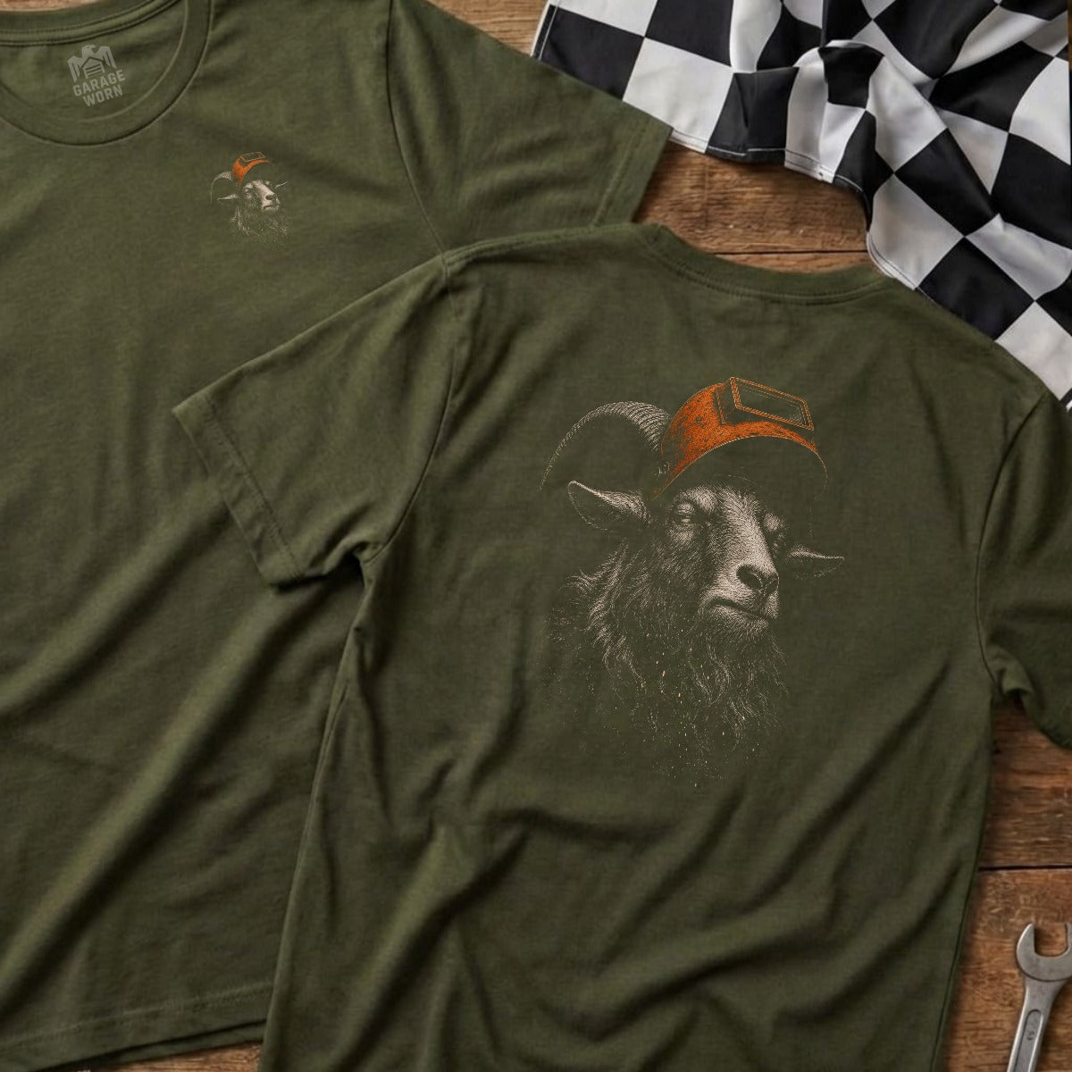 Military Green | Left Chest + Back