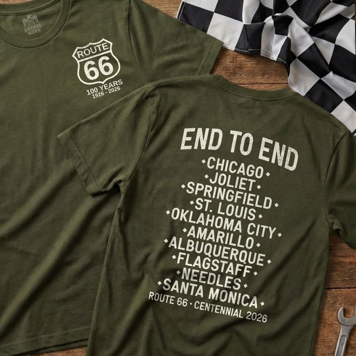 Military Green | Left Chest + Back