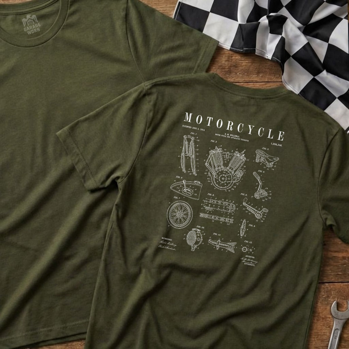 Military Green | Full Back