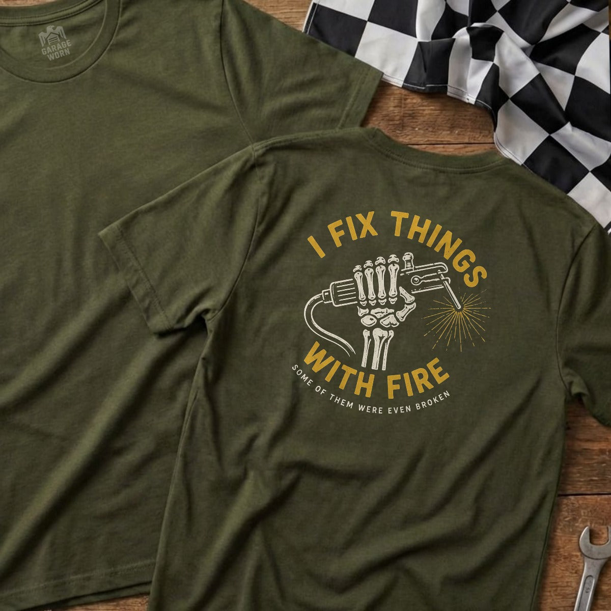 Military Green | Full Back