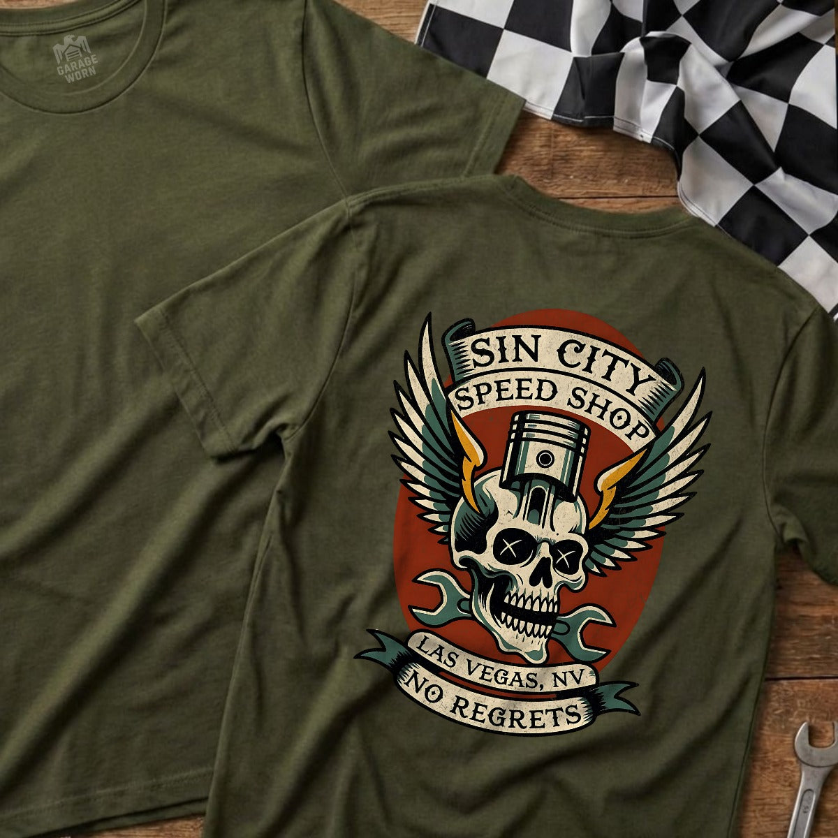 Military Green | Full Back