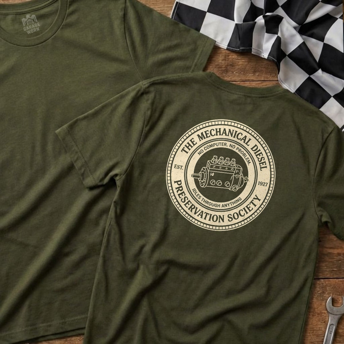 Military Green | Full Back