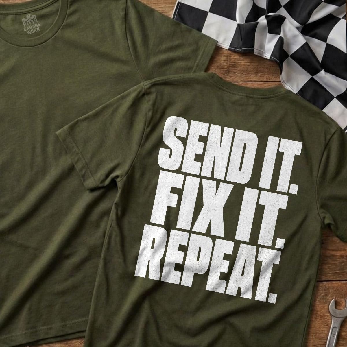 Military Green | Full Back