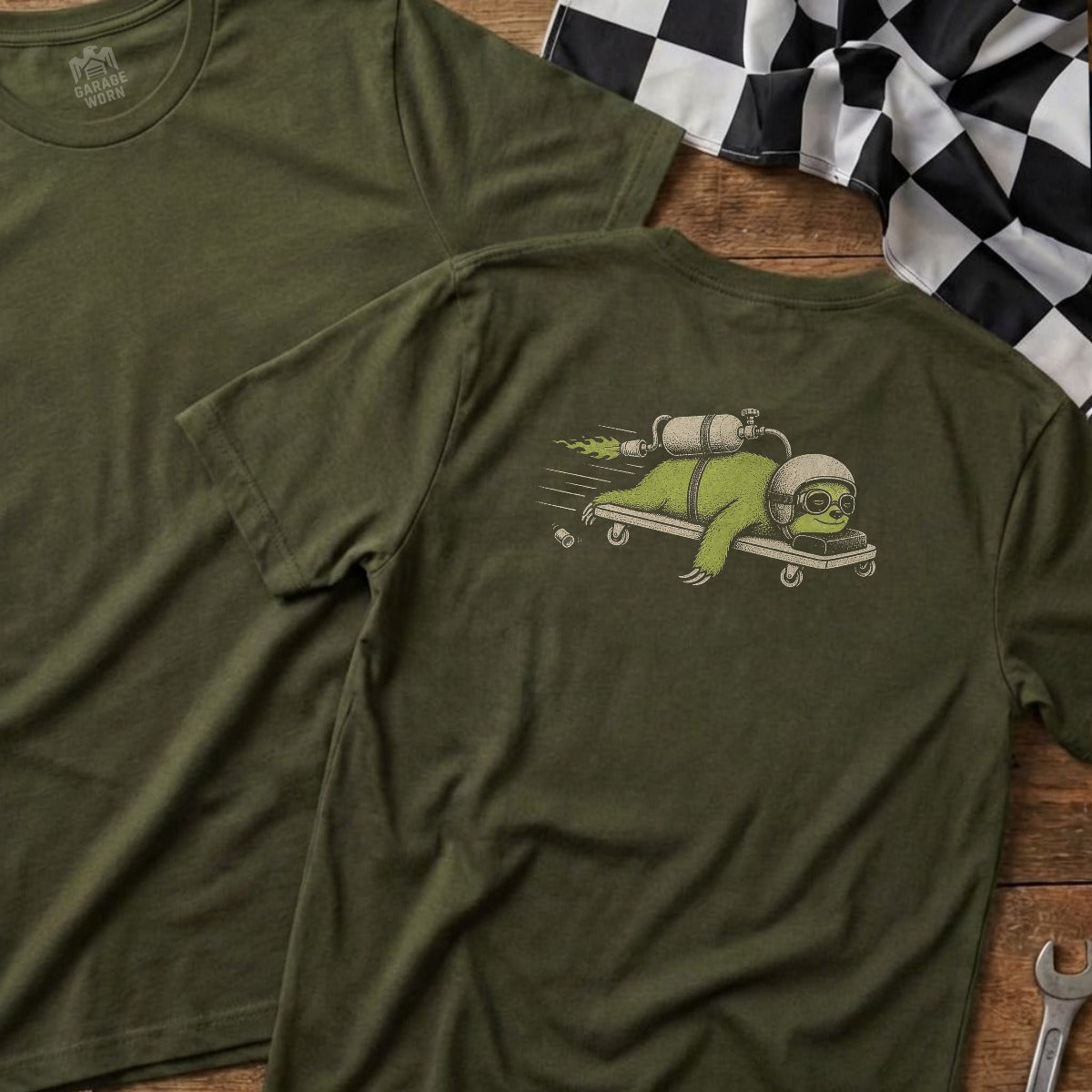 Military Green | Full Back