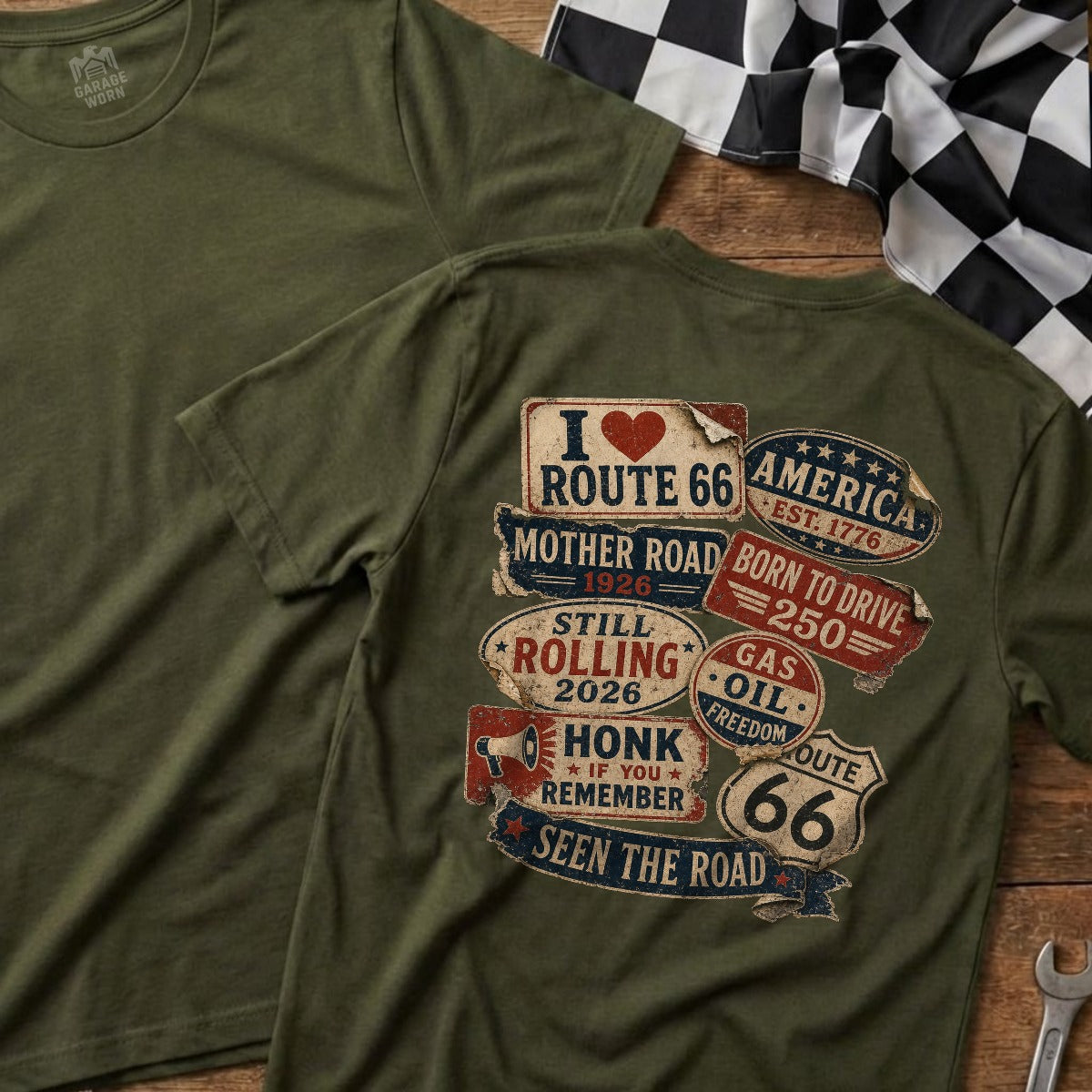 Military Green | Full Back
