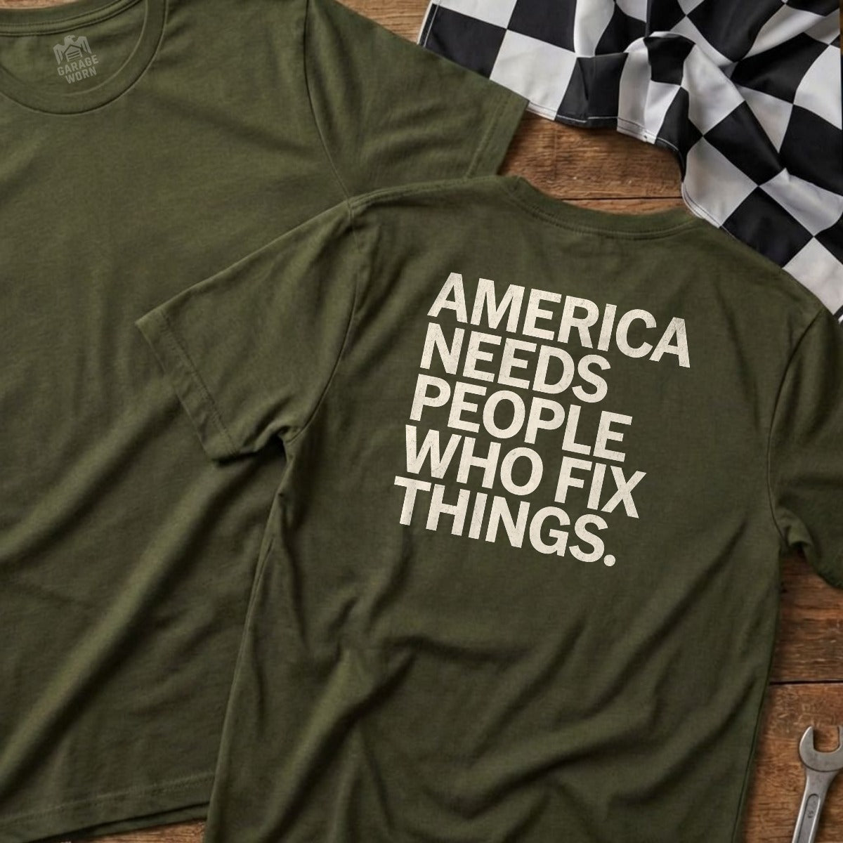Military Green | Full Back