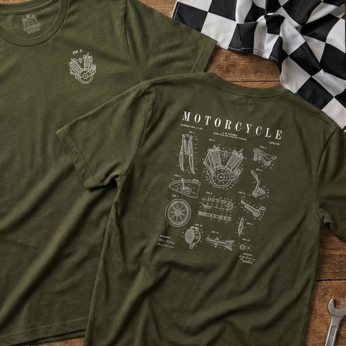 Military Green | Left Chest + Back (refreshed)