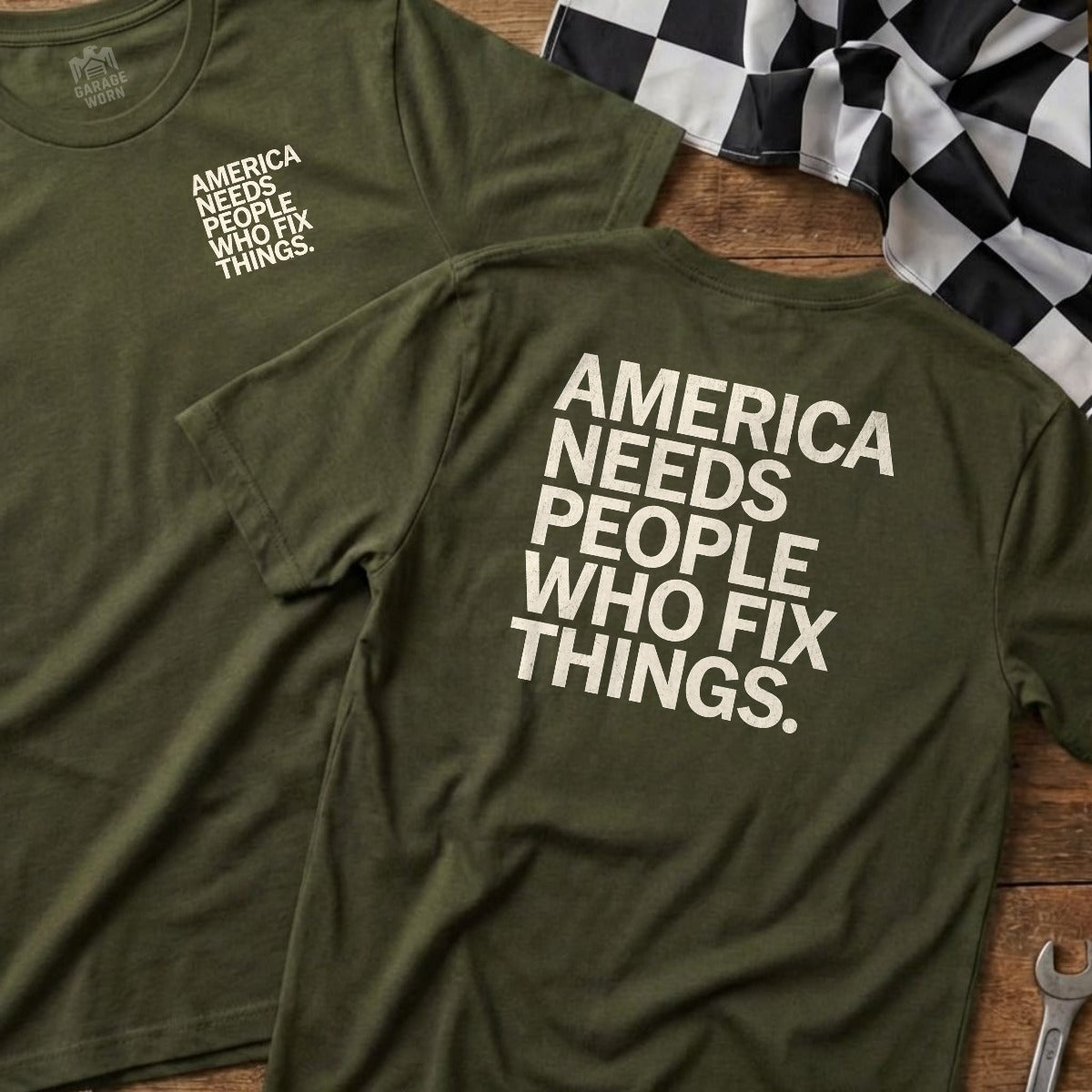 Military Green | Left Chest + Back (refreshed)