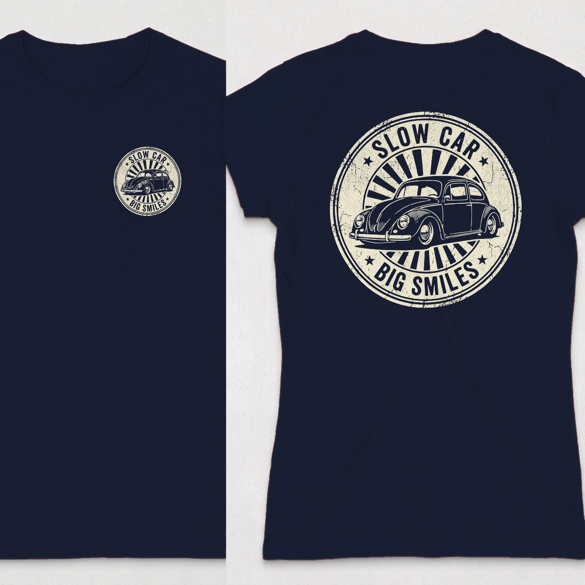 Navy | Left Chest + Back