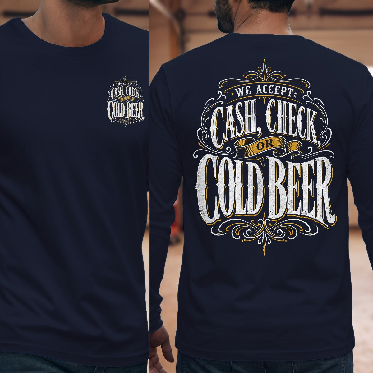 Navy | Front & Back