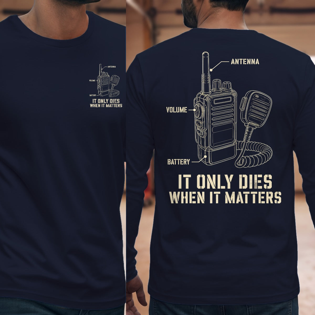 Navy | Front & Back