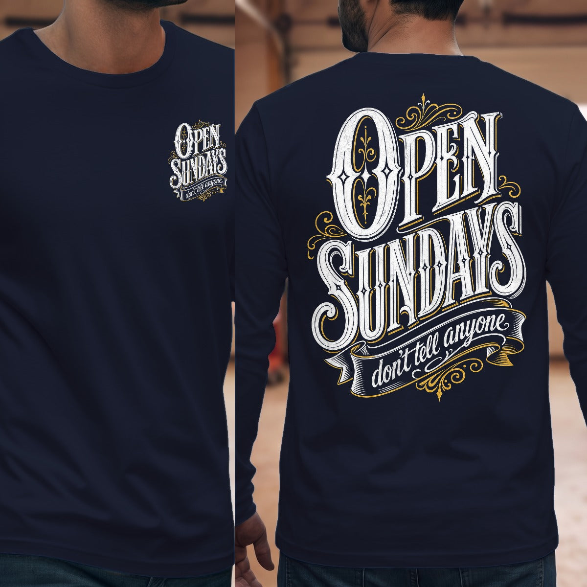 Navy | Front & Back