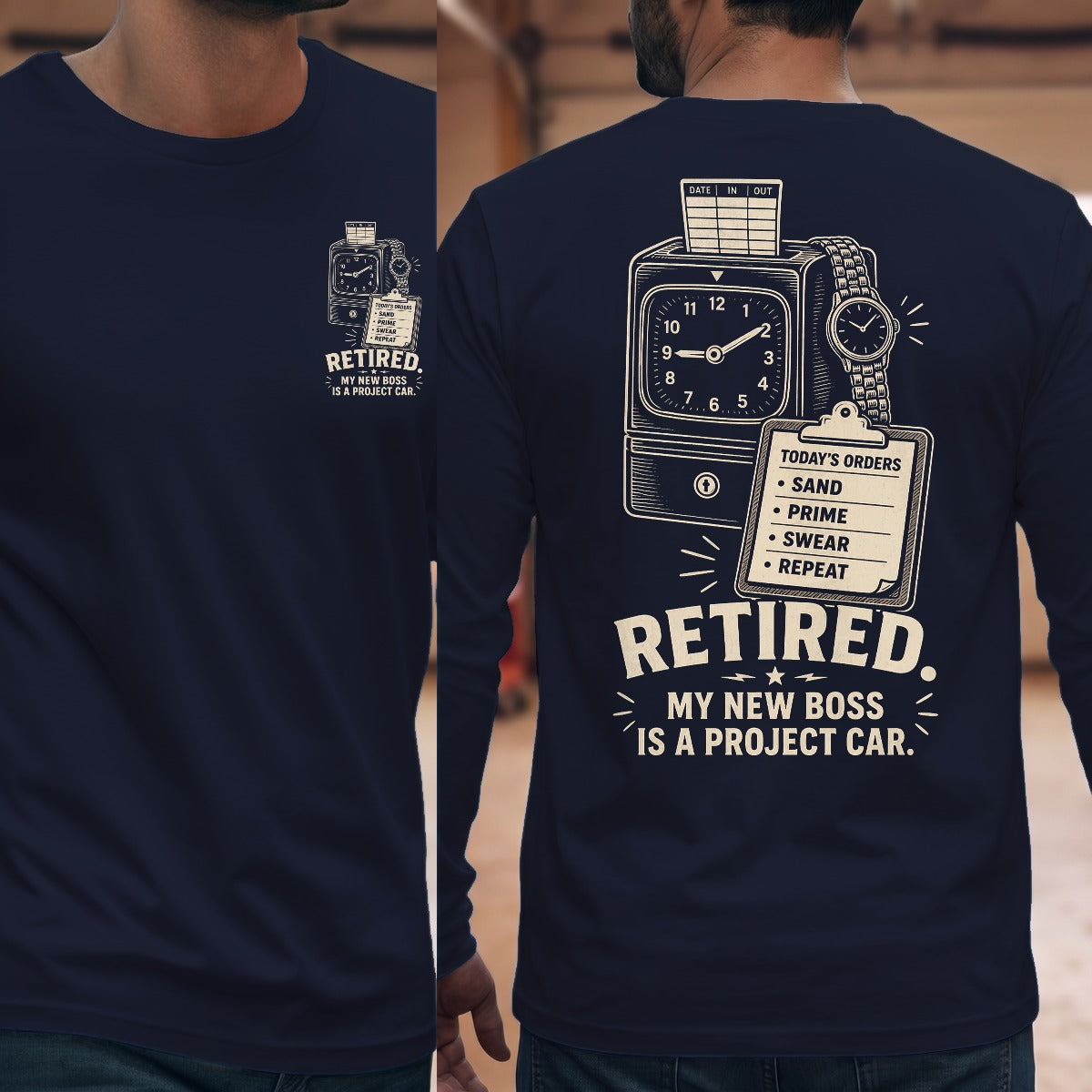 Navy | Front & Back