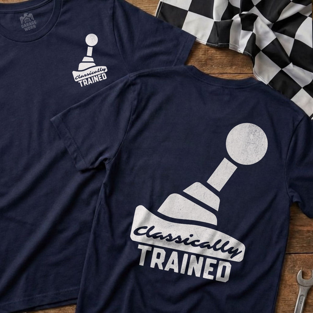 Navy | Left Chest + Back