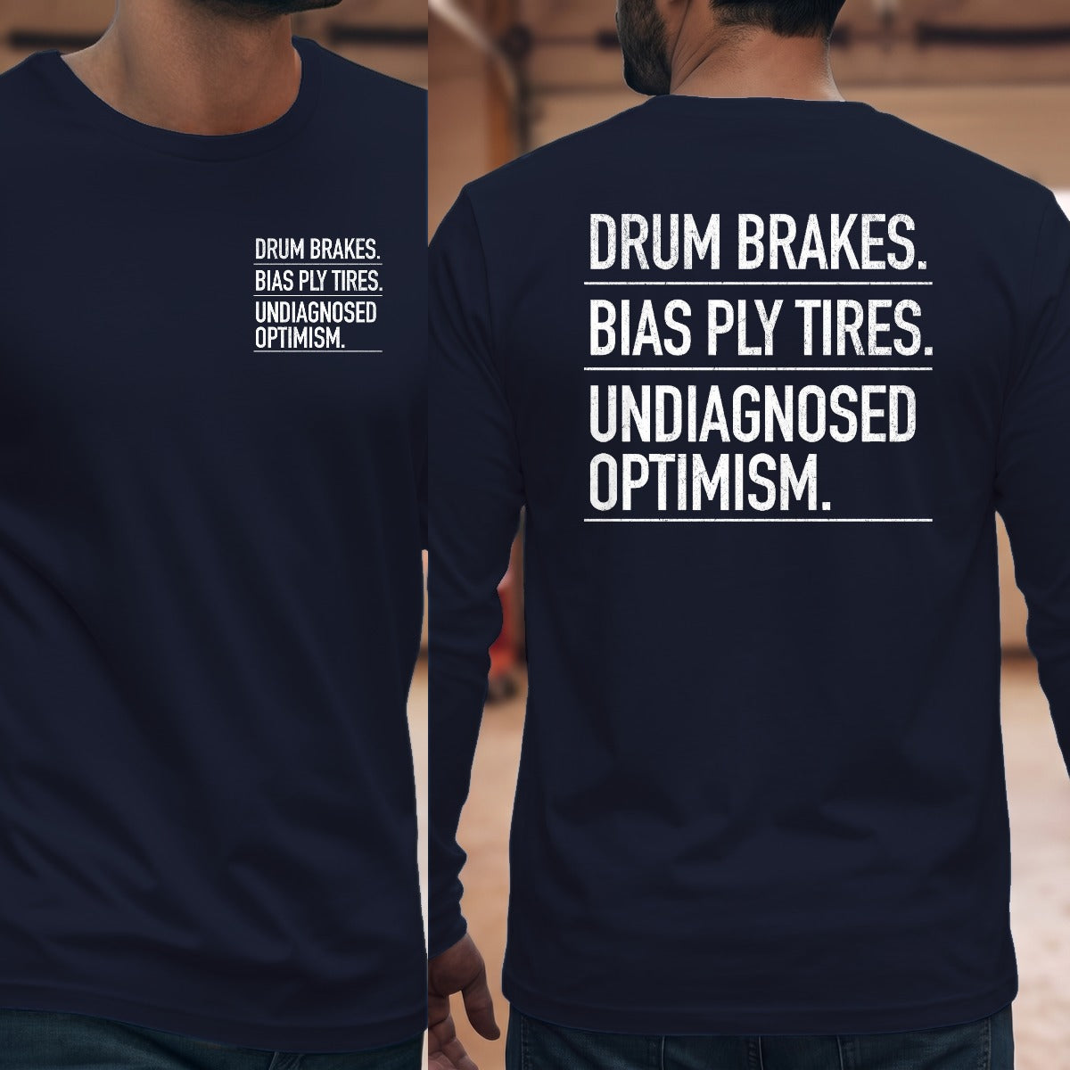 Navy | Left Chest + Back