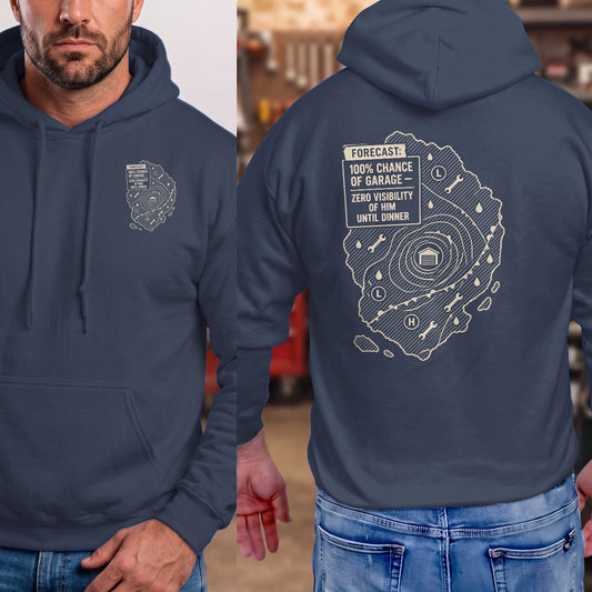 Navy | Left Chest + Back