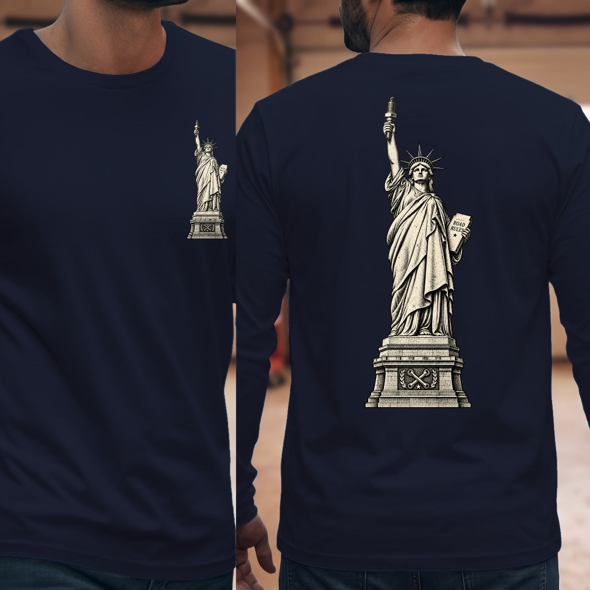 Navy | Front & Back