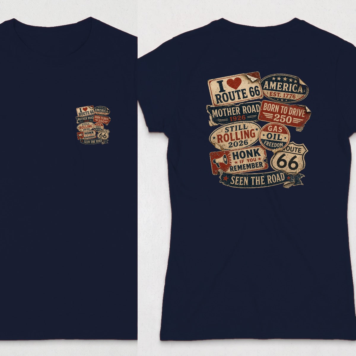 Navy | Front & Back