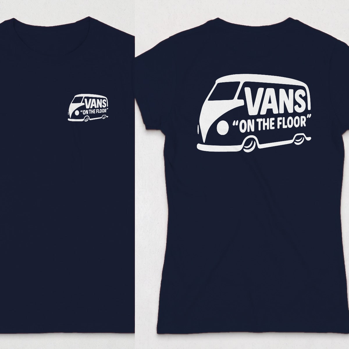 Navy | Left Chest + Back