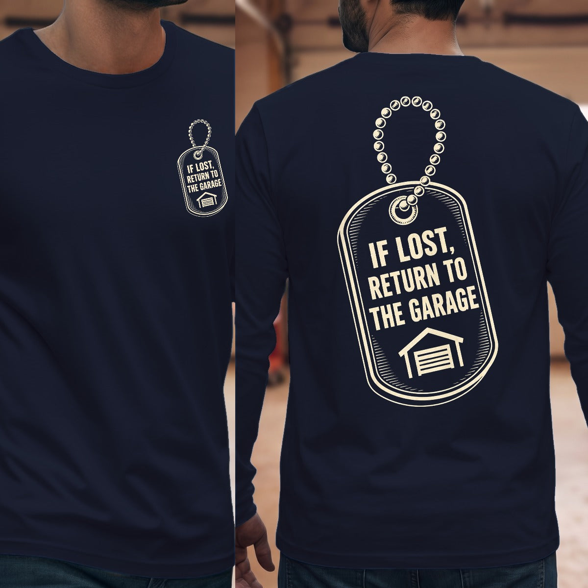 Navy | Front & Back