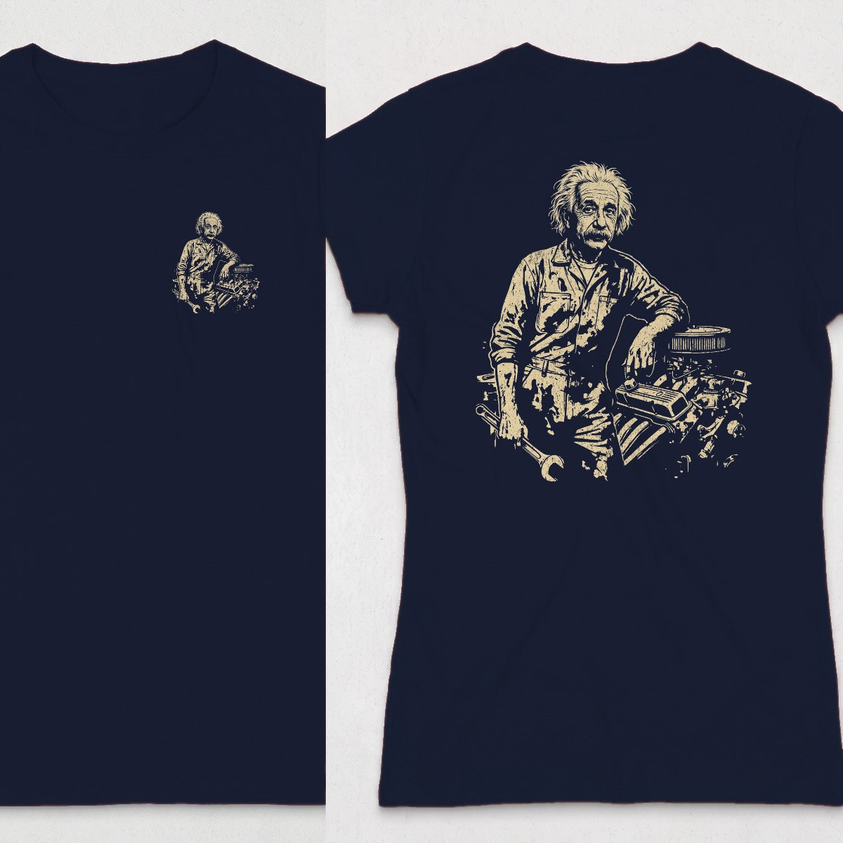 Navy | Left Chest + Back
