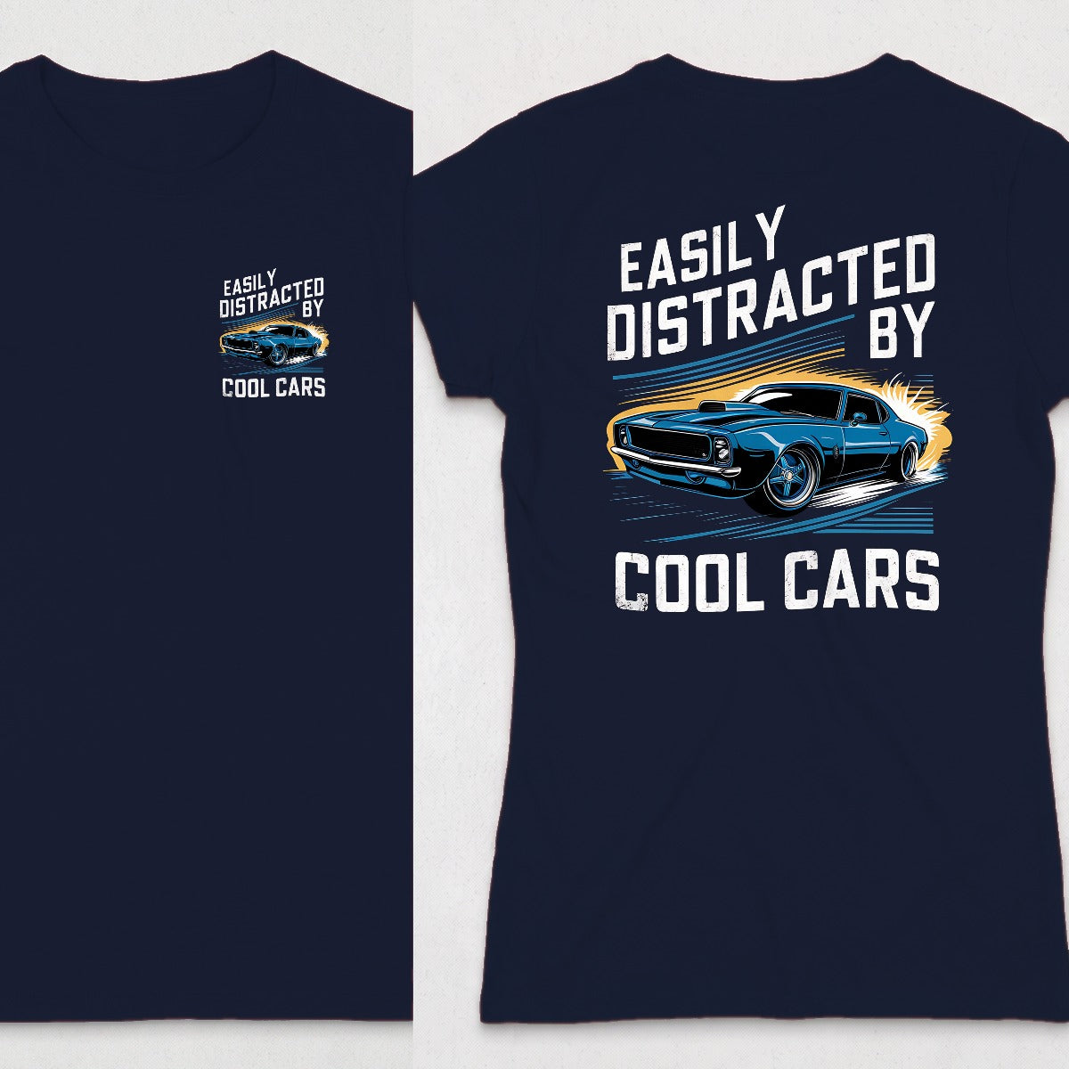 Navy | Left Chest + Back