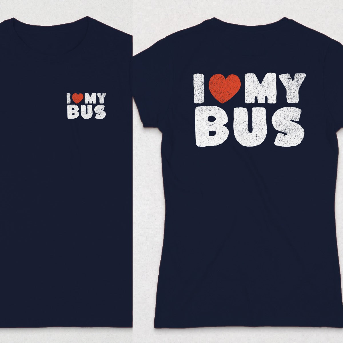 Navy | Left Chest + Back