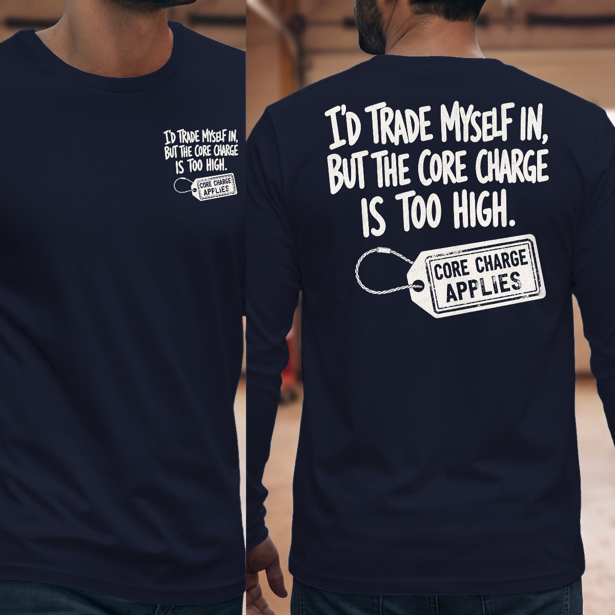 Navy | Front & Back