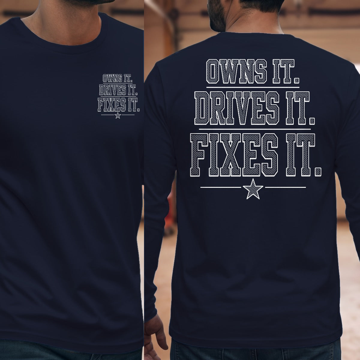 Navy | Front & Back