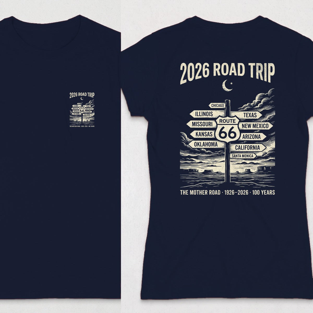 Navy | Front & Back