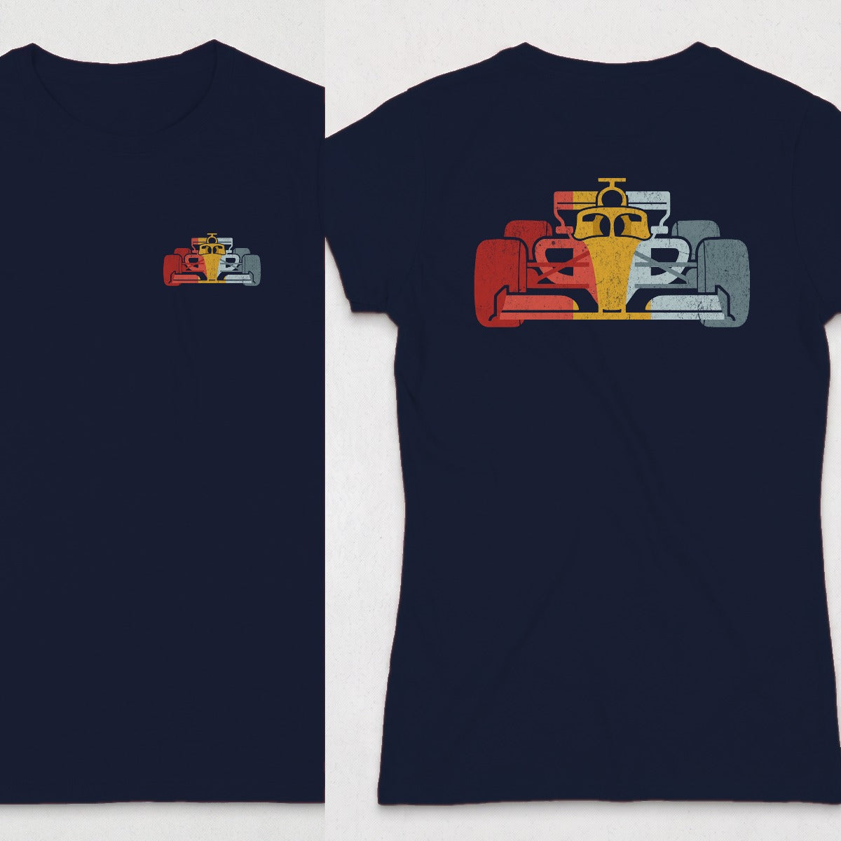 Navy | Left Chest + Back