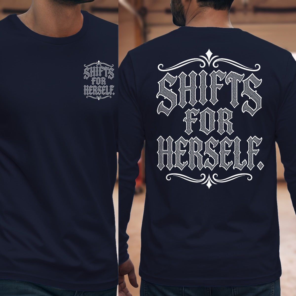 Navy | Front & Back