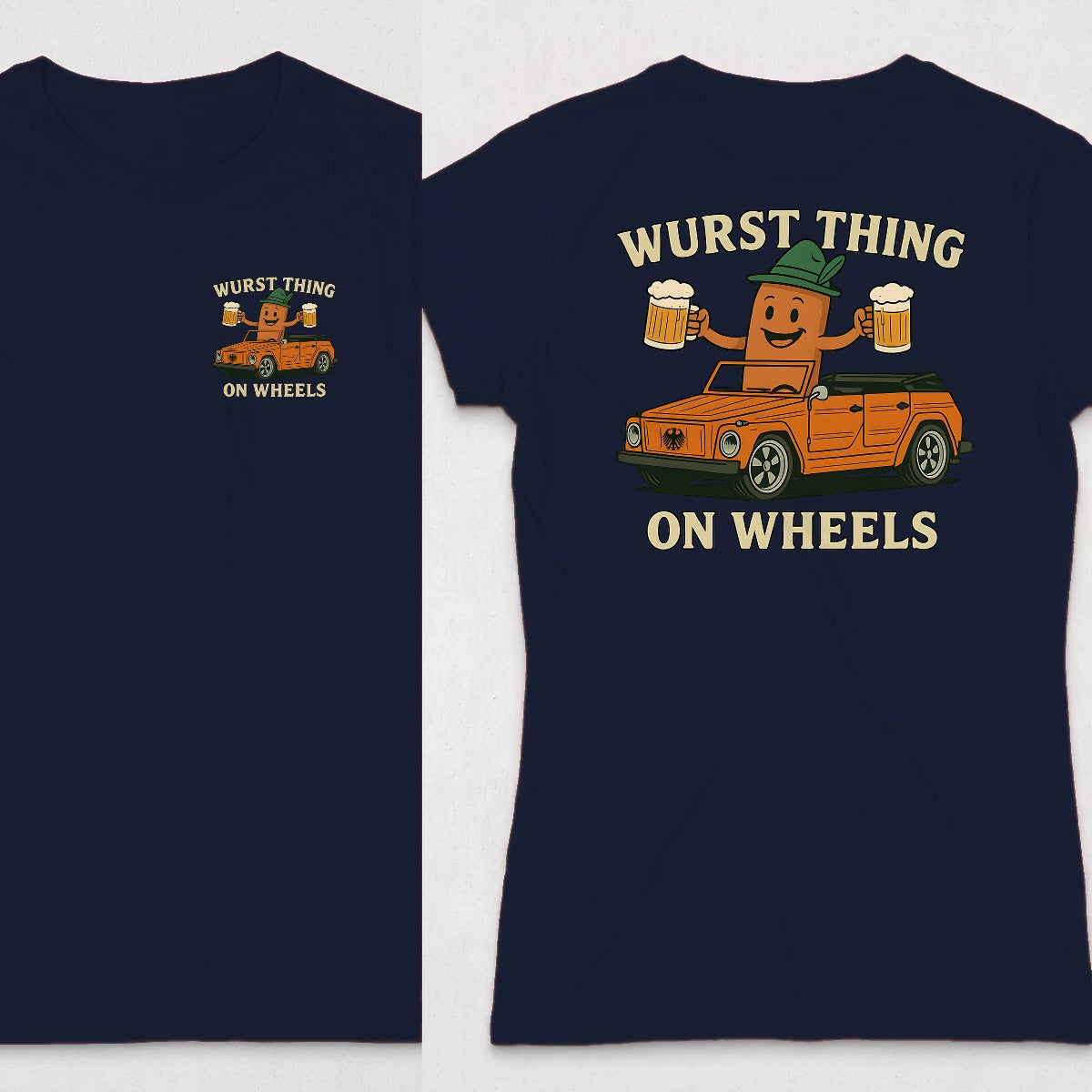 Navy | Left Chest + Back