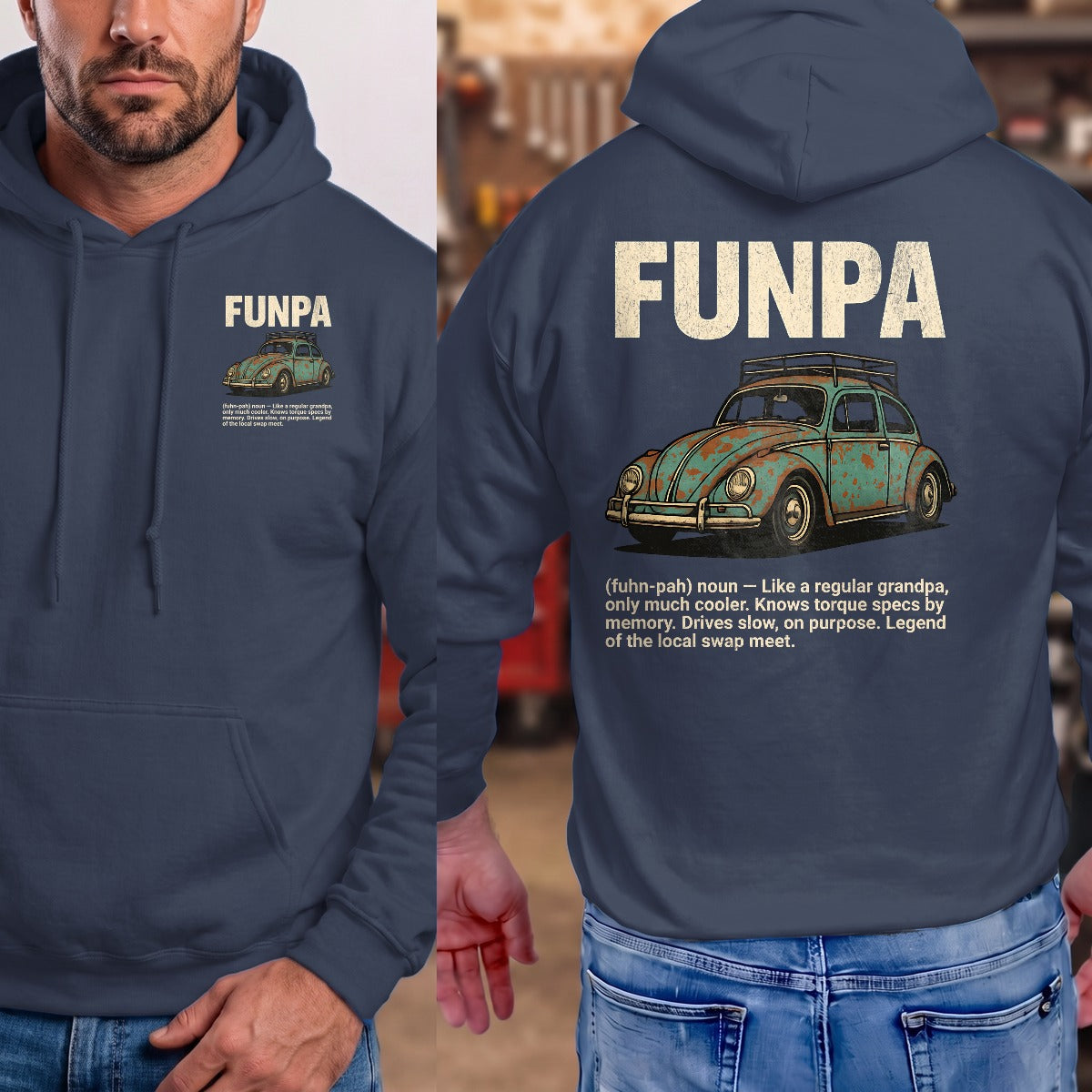 Navy | Front & Back