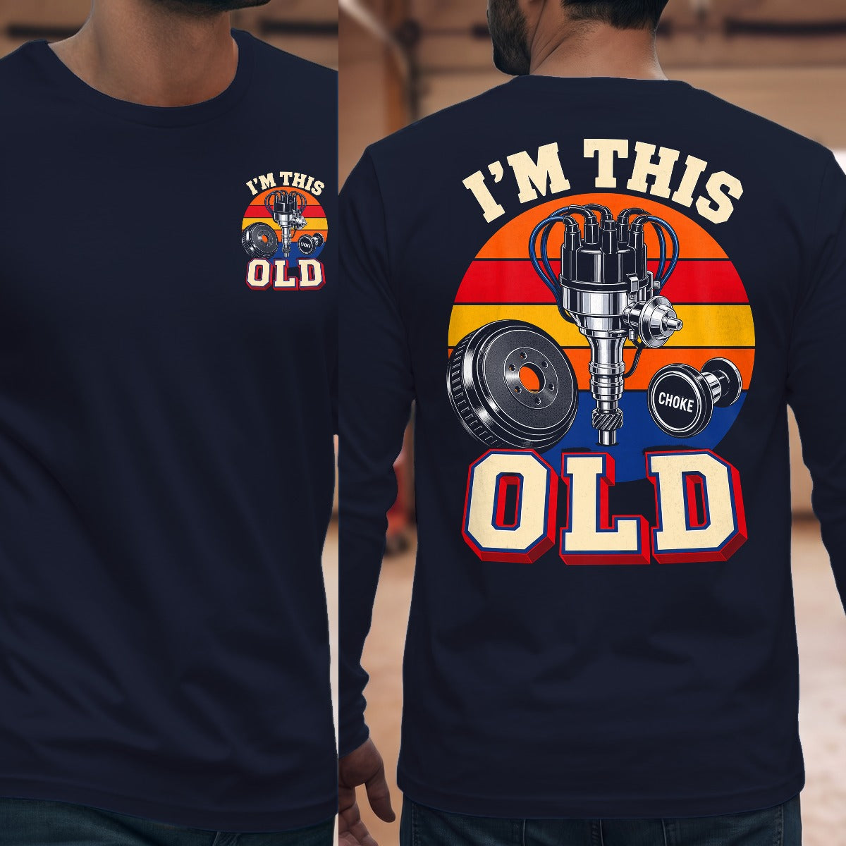 Navy | Front & Back