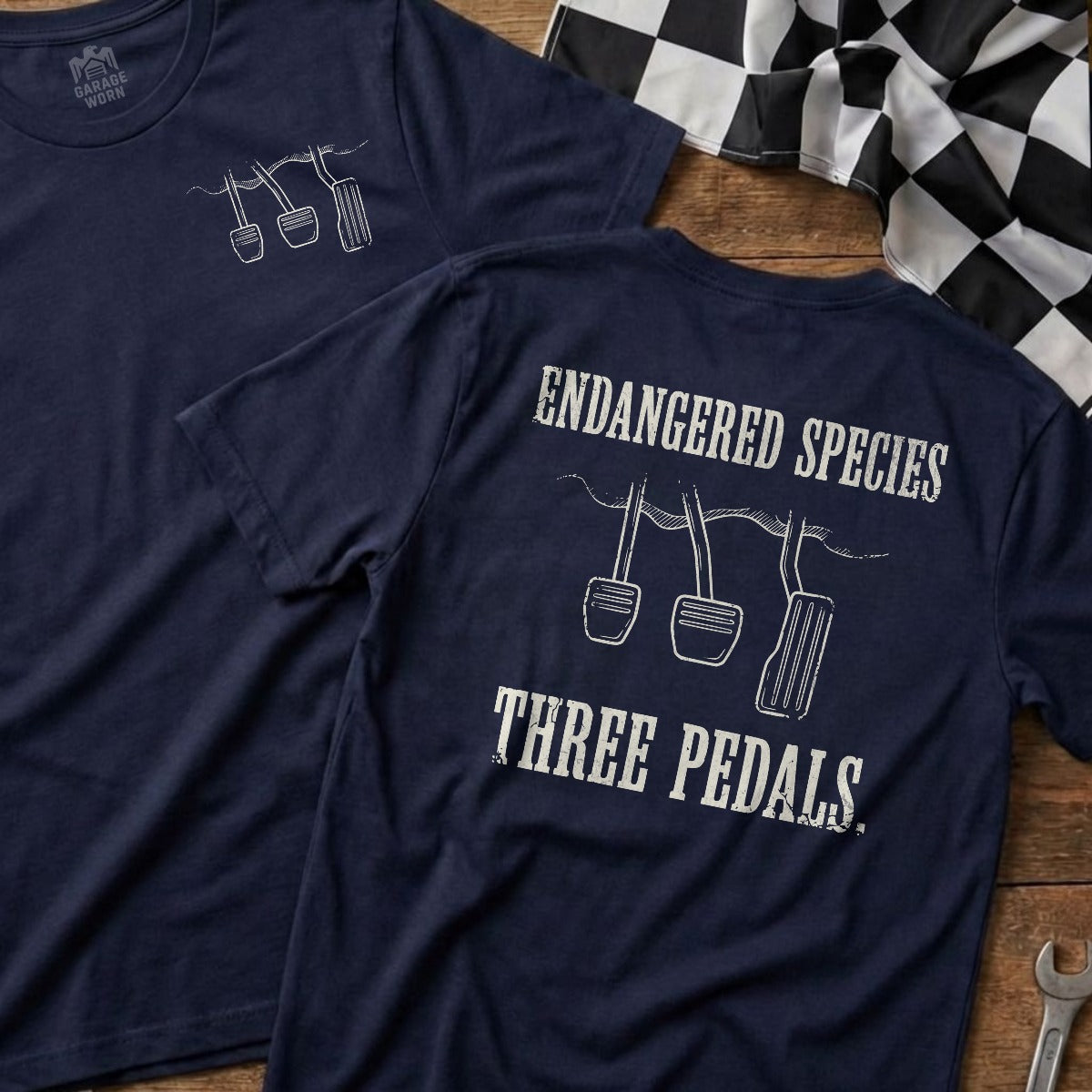 Navy | Left Chest + Back