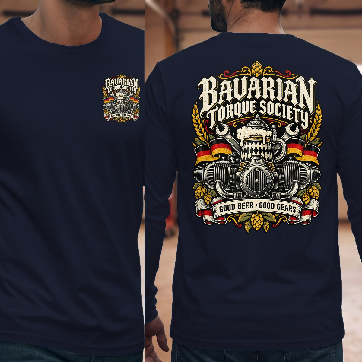 Navy | Front & Back