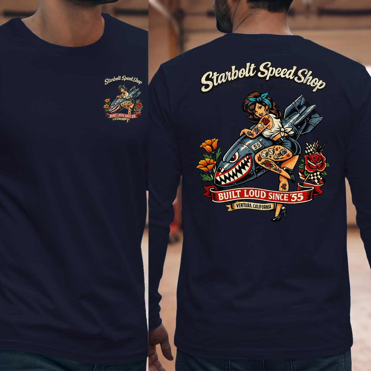 Navy | Front & Back