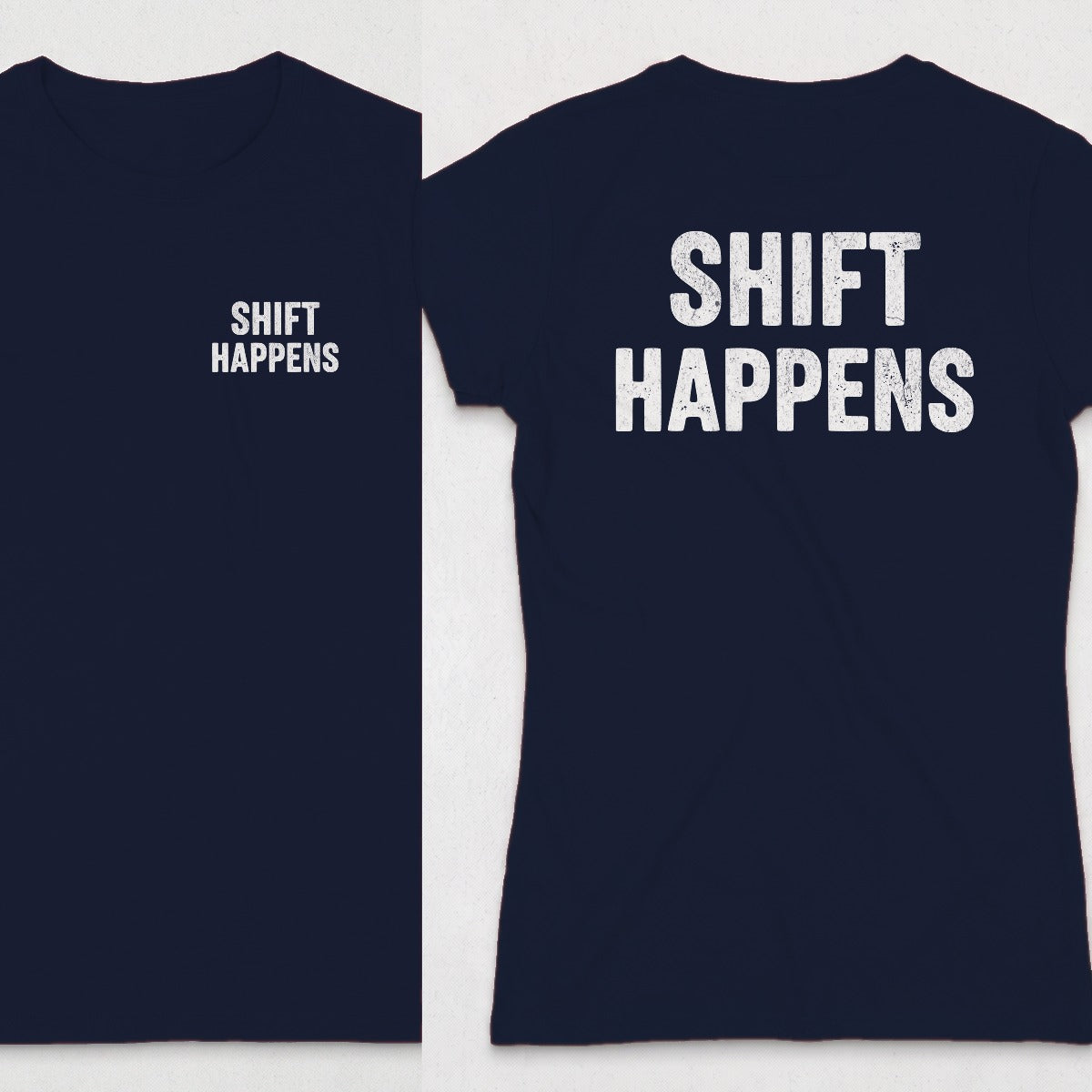 Navy | Left Chest + Back