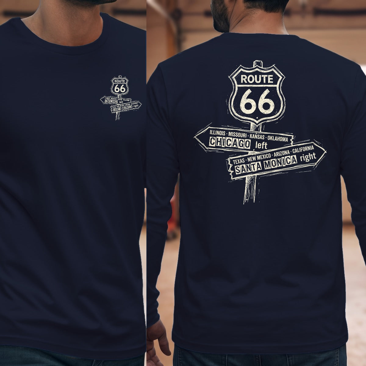 Navy | Front & Back