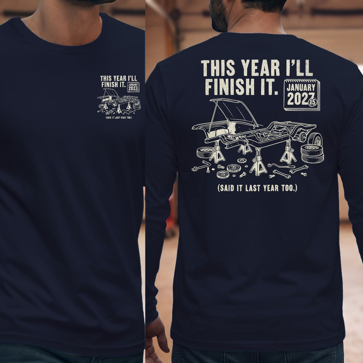 Navy | Front & Back