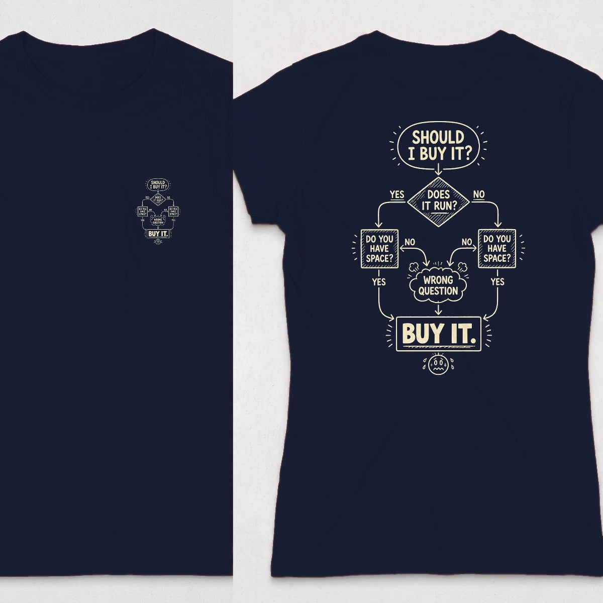 Navy | Front & Back