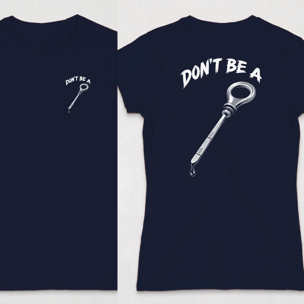 Navy | Left Chest + Back