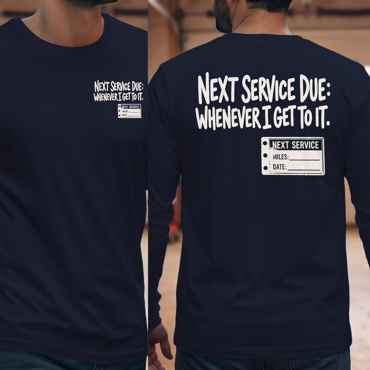 Navy | Front & Back